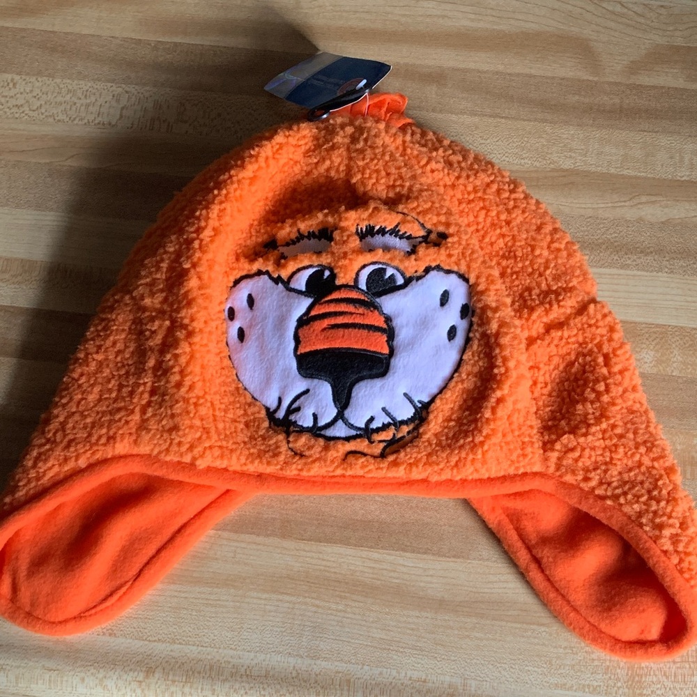 NCAA Auburn Plush Hat with Tiger Design 🆕